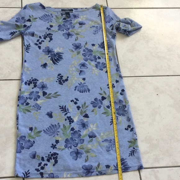 🛑MUST GO🛑 Karen Scott Cotton Boatneck Floral T-shirt Dress Small Comfy - Picture 13 of 14